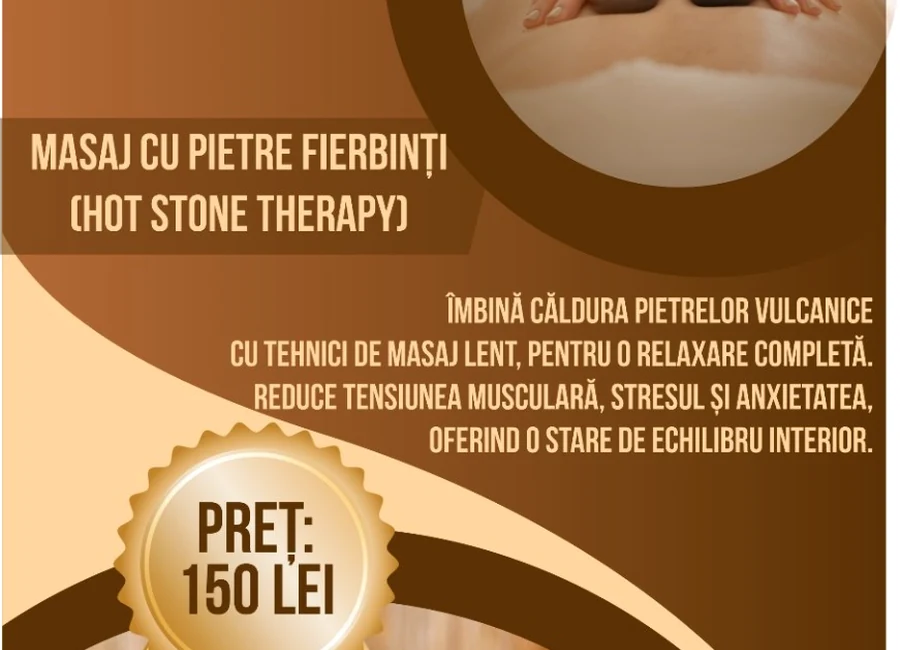 Masaj cu pietre fierbinți